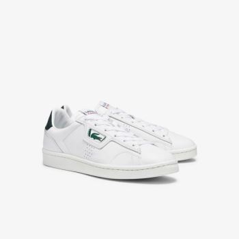 Lacoste Masters Classic Leather Sneakers - Tenisky Dámské Bílé / Tmavě Zelene | CZ-18zIPe